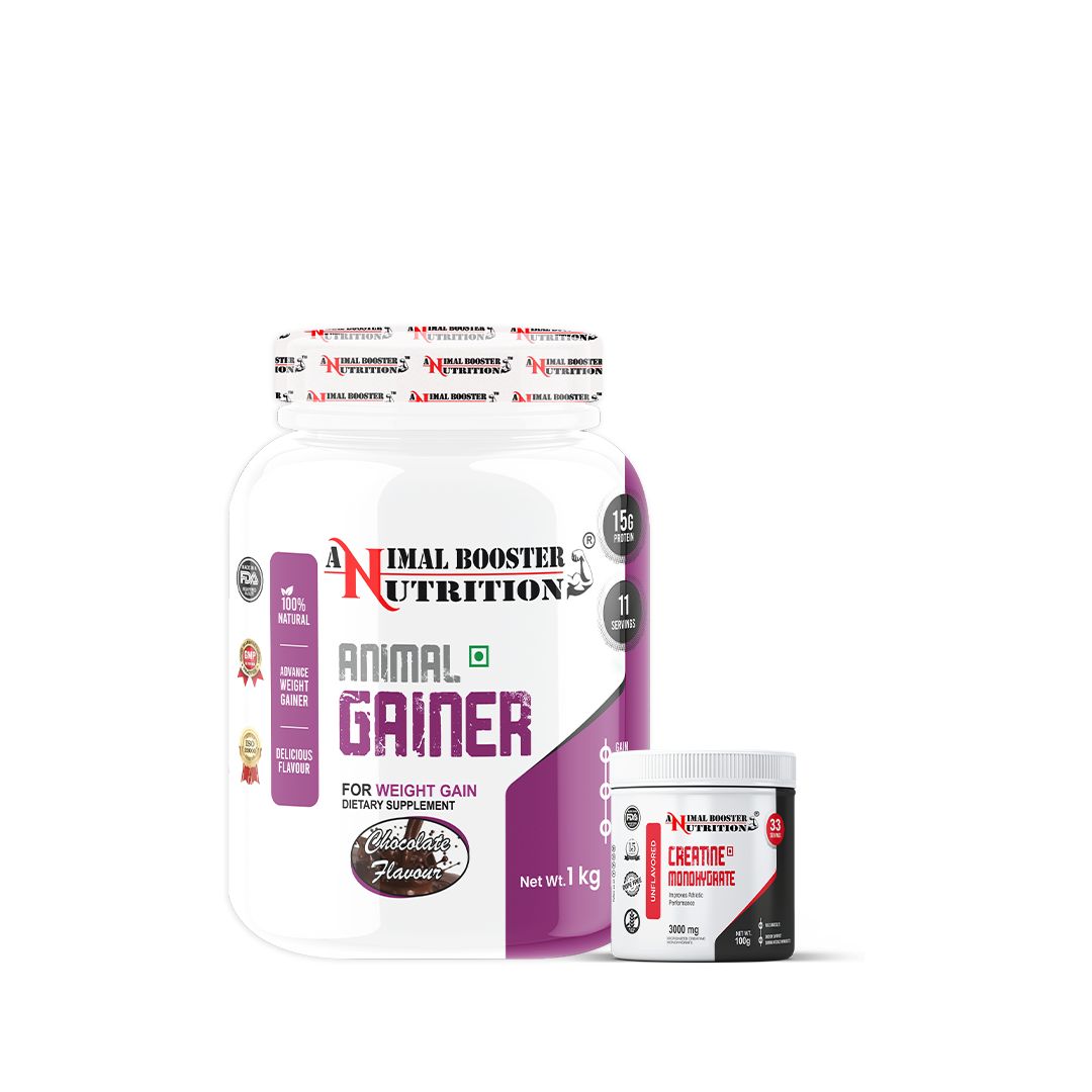 Animal Gainer 1kg with 100gm Creatine - Chocolate