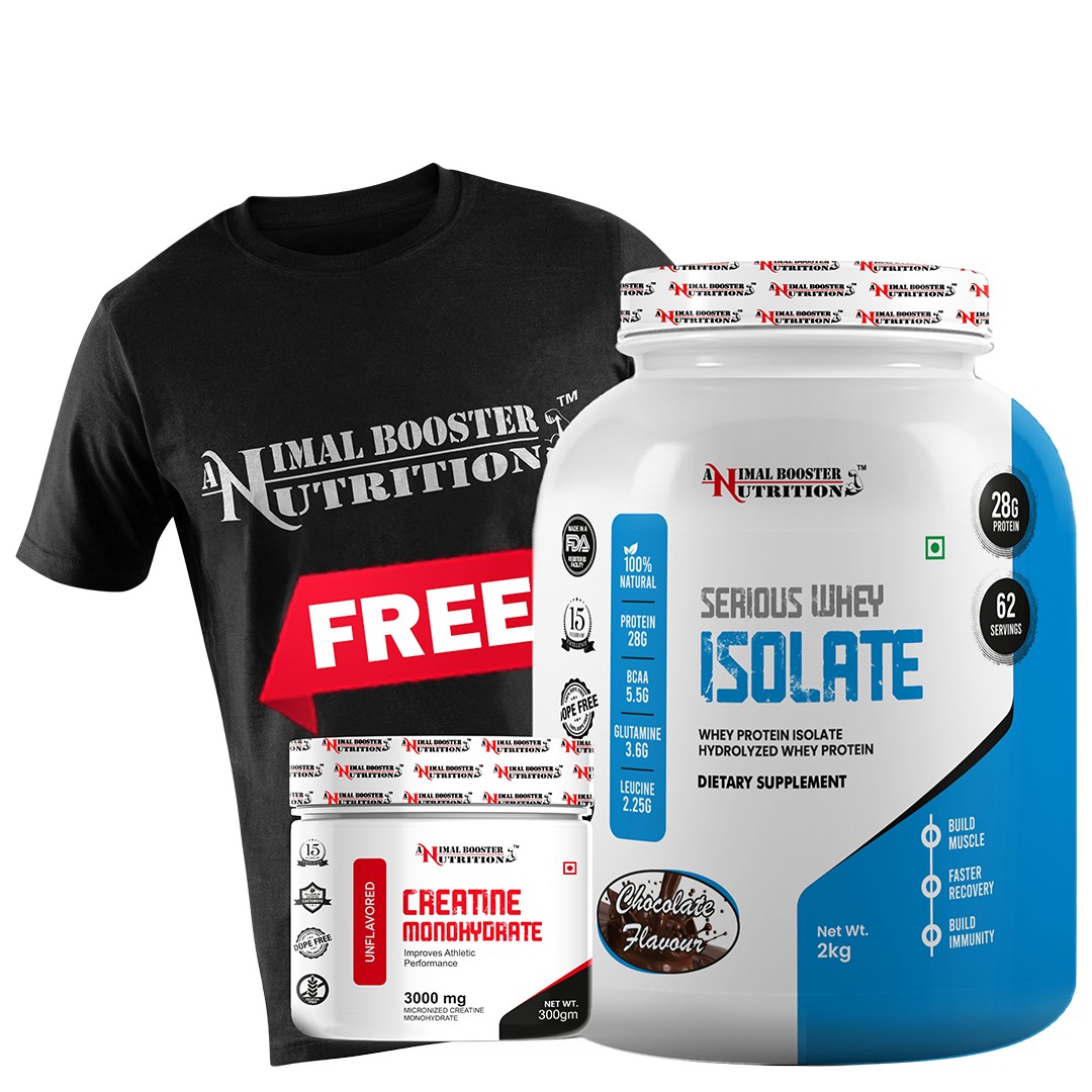 Serious Whey Isolate 2kg with creatine - chocolate