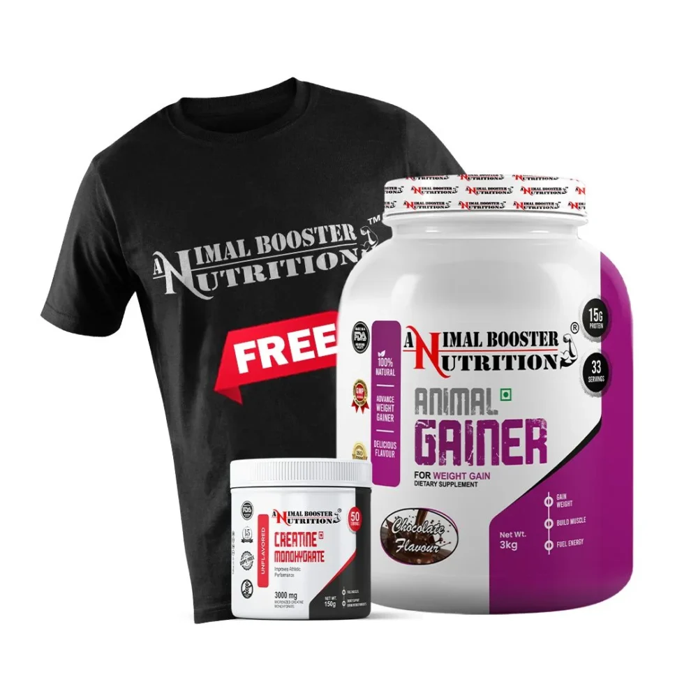 Animal Gainer 3kg & 150GM Creatine Combo