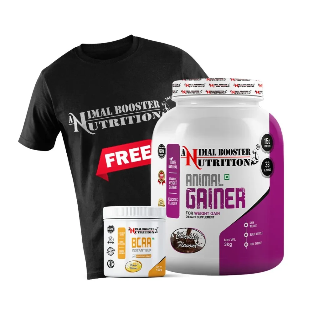 Animal Gainer 3kg & 150GM BCAA Combo
