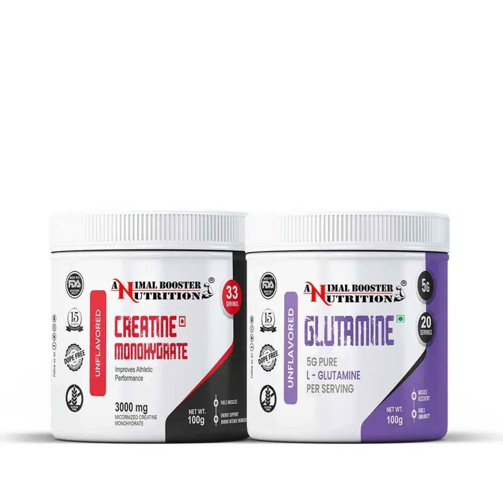 Glutamine 100GM & Creatine 100GM Combo