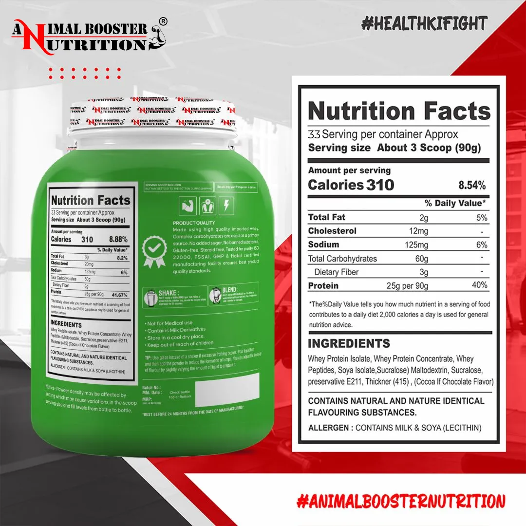 Maha-Mass-Gainer-3kg-Nutritional-Fact