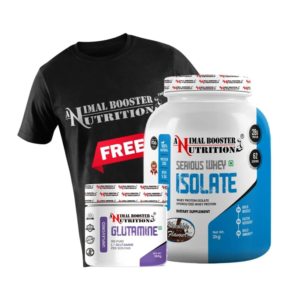 Serious Whey Isolate 2kg & 300GM Glutamine Combo